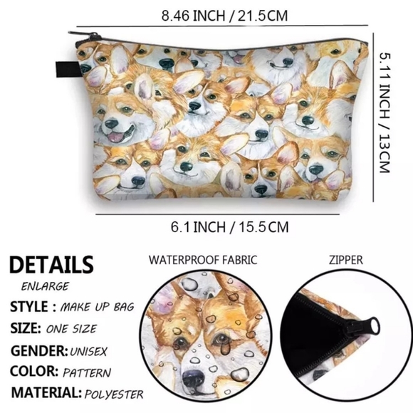 Horse Cosmetic Bag. Western. Country. Ranch. Farm - Picture 7 of 10